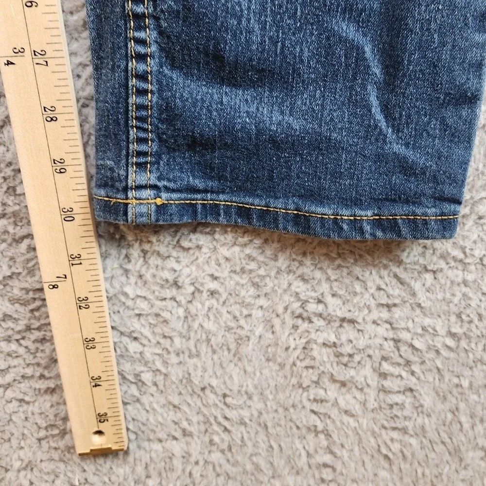 Levi's 511‎ Jeans Womens 20 Reg (Fits 31x30) Blue Stretch Mid Rise Straight Leg
